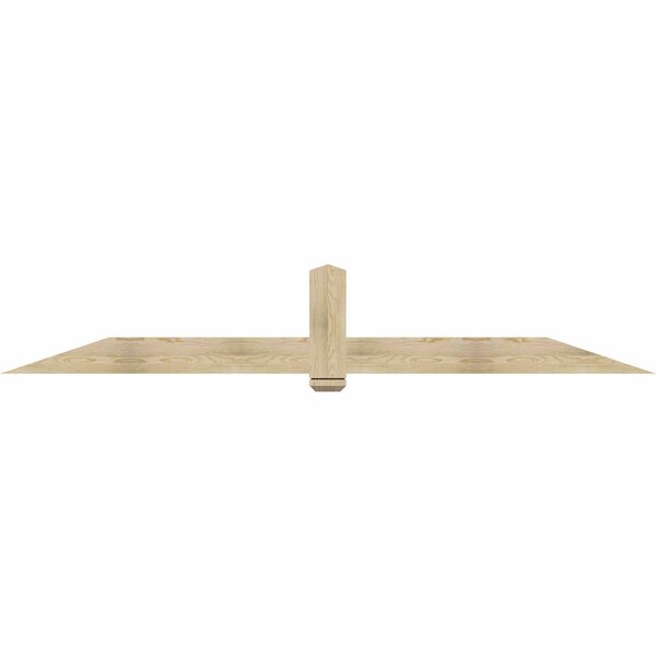 Ekena Millwork Eugene Rough Sawn Timber Gable Bracket, Douglas Fir, 108"W x 18"H x 2"D x 6"F, 4/12 Pitch GBW108X18X0206EUG00RDF - main
